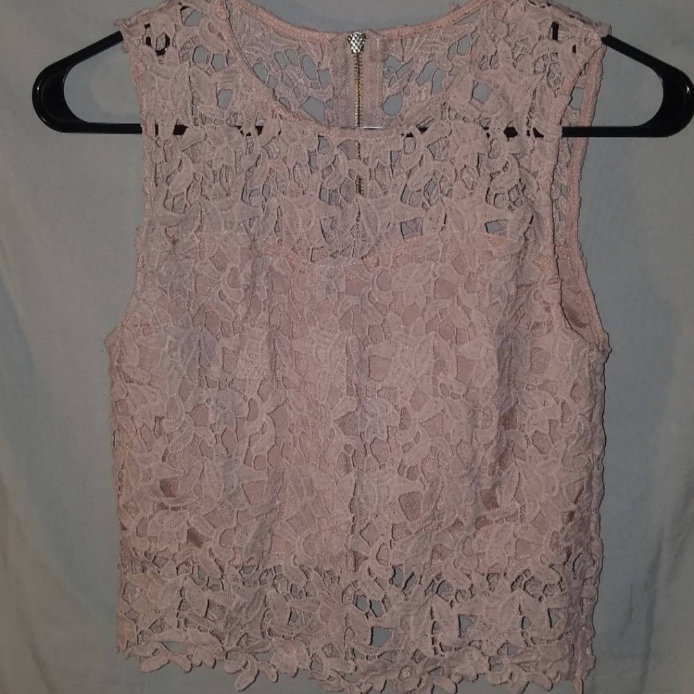 Lace Cropped Tank